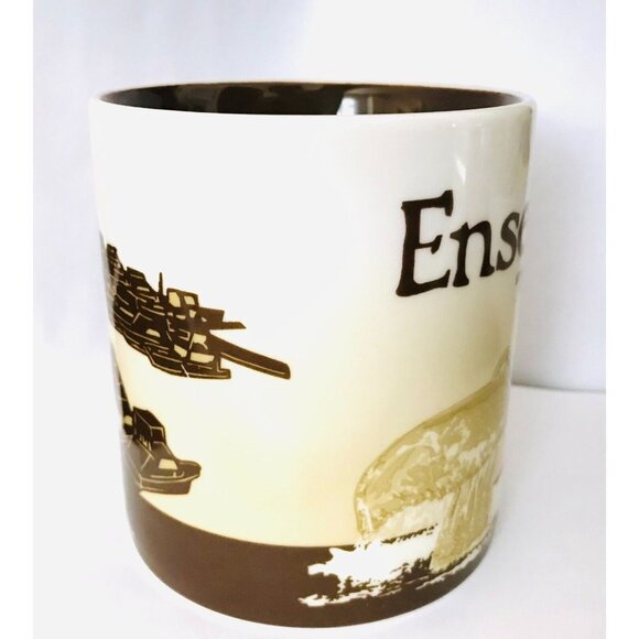 Starbucks Ensenada Mexico Global Icon Coffee Mug Whales 16 oz 2016 Porcelain - Picture 3 of 5